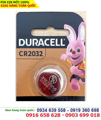 Duracell CR2032, Pin 3v Lithium (MẪU MỚI)